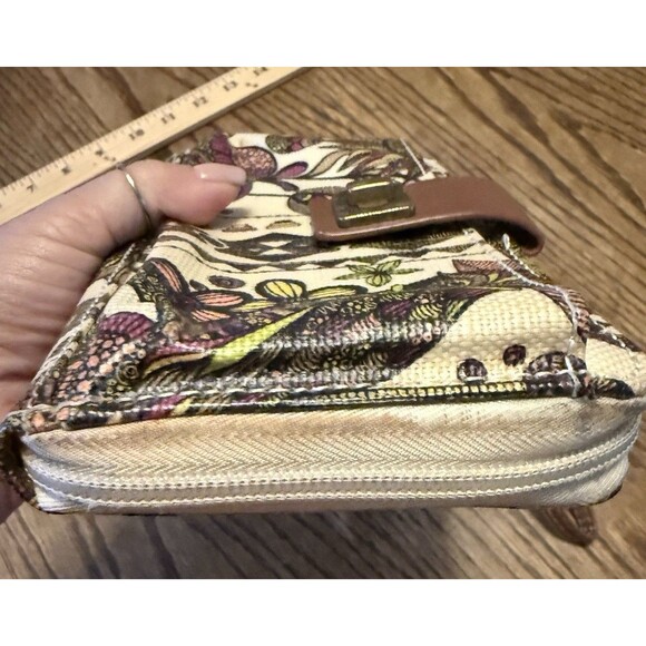 Sakroots Wristlet Wallet  Multicolor Owl Floral Design - Picture 7 of 10